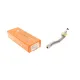 Наконечник рульової тяги лівий ASMETAL 17DW1000 для Chevrolet Aveo T200/T250 2003-2008, M12x1,5RHT