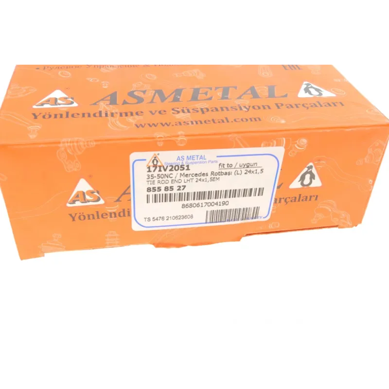Наконечник рульової тяги лівий ASMETAL 17IV2051 для Iveco Zeta, Mercedes-Benz LP, Volvo FL M24x1,5