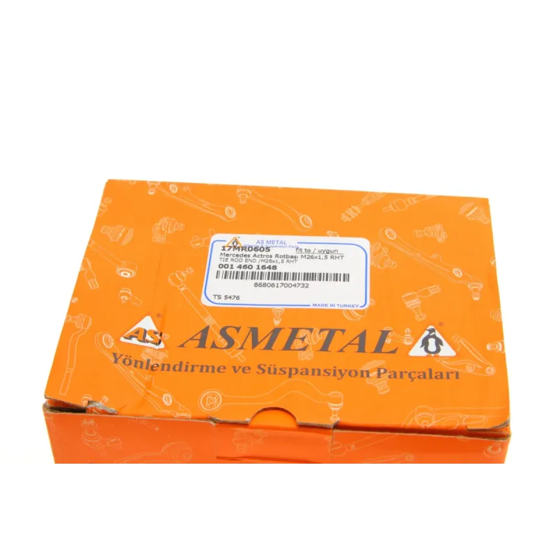 Наконечник рульової тяги ASMETAL 17MR0605 для Mercedes-Benz Actros MP2/MP3 2003-, передній міст, M26x1.5 RHT