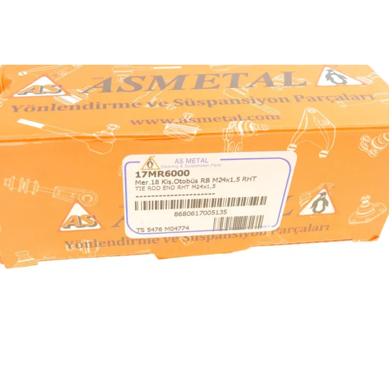 Наконечник рульової тяги ASMETAL 17MR6000 (M24x1.5RHT) L=97mm, конус 18.1мм