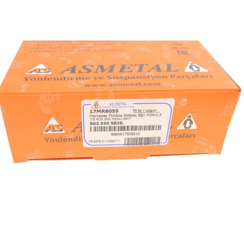 Наконечник рульової тяги правий ASMETAL 17MR6055 для Mercedes-Benz T1 (601, 602) M24x1.5