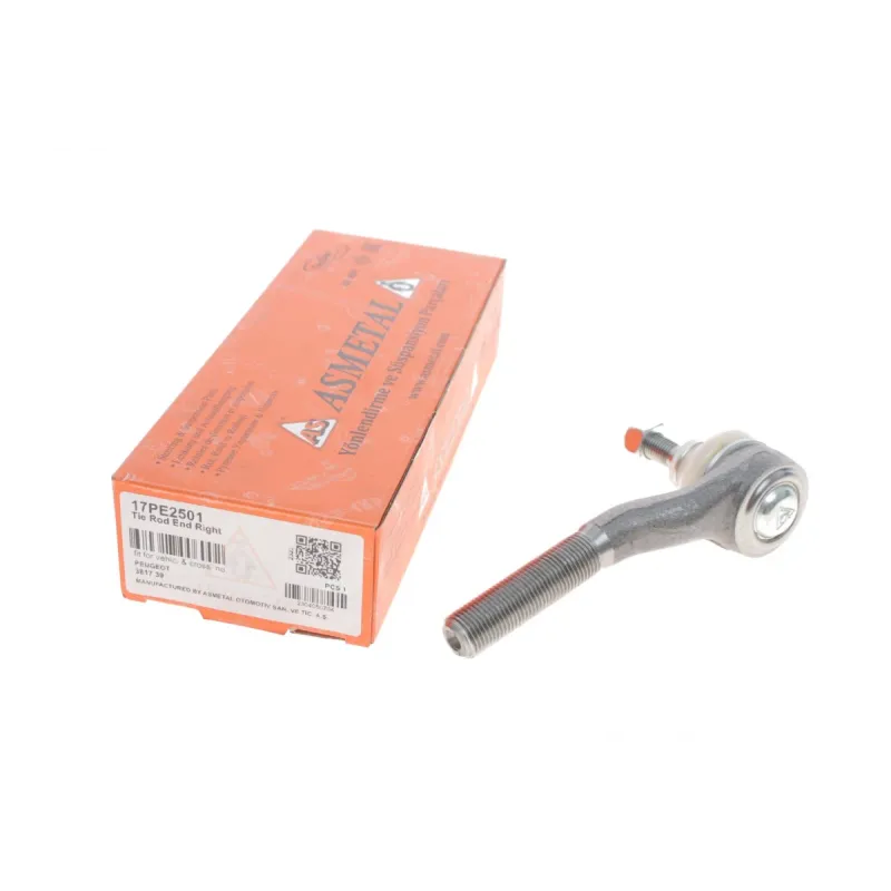 Наконечник рульової тяги правий ASMETAL 17PE2501 для Peugeot 406 1995-2004, M16x1,5RHT