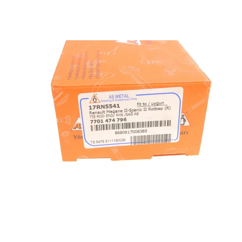 Наконечник рульової тяги правий ASMETAL 17RN5541 для Renault Megane II, Grand Scenic II, Clio III