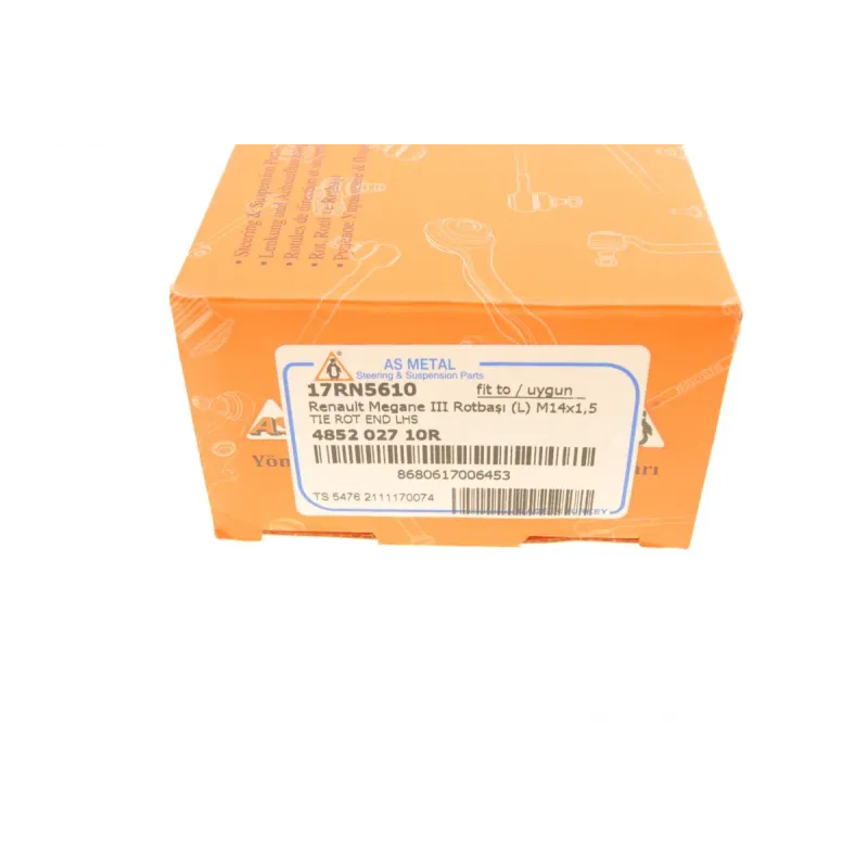 Наконечник рульової тяги лівий ASMETAL 17RN5610 для Renault Megane III 2008-, M14x1,5RHT