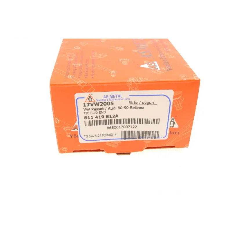 Наконечник рульової тяги ASMETAL 17VW2005 передній для Audi 80/90, VW Passat B2, B3, B4