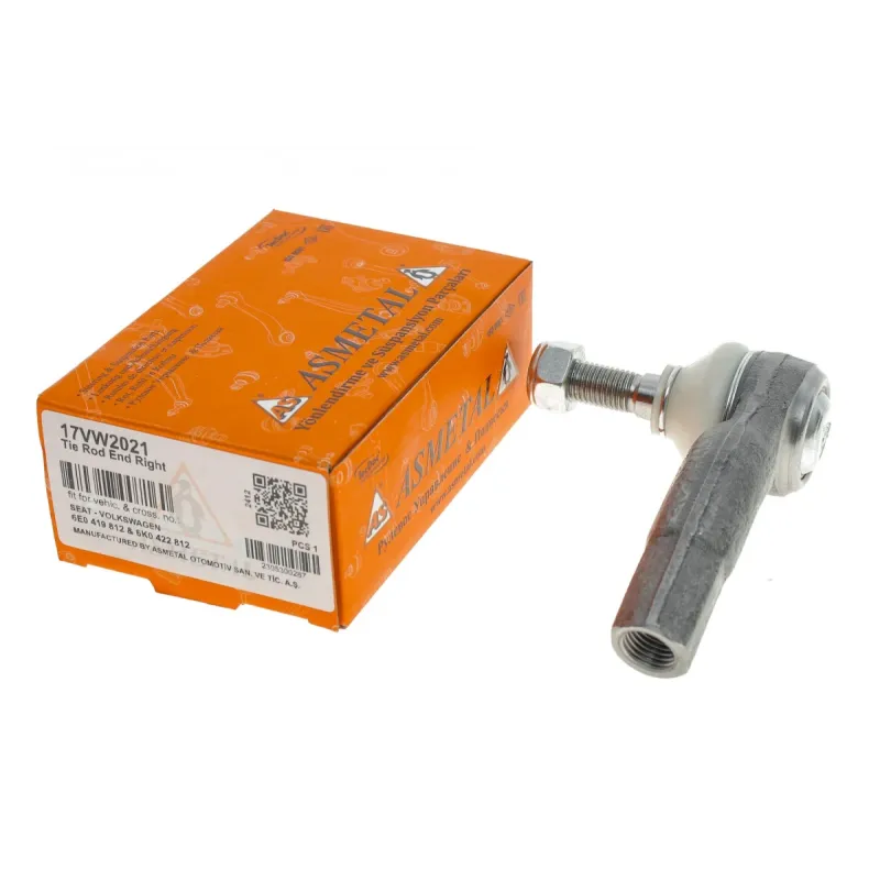 Наконечник рульової тяги правий ASMETAL 17VW2021 для VW Caddy II 1994-2004, SEAT Arosa 1997-2004, M14x1,5RHT