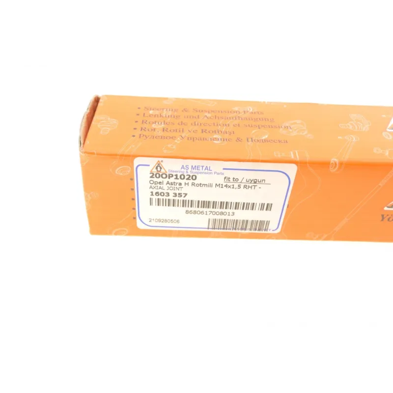 Тяга рульова ASMETAL 20OP1020 для Opel Astra H (L48) 2004-2014, L=278mm, M14x1,5RHT