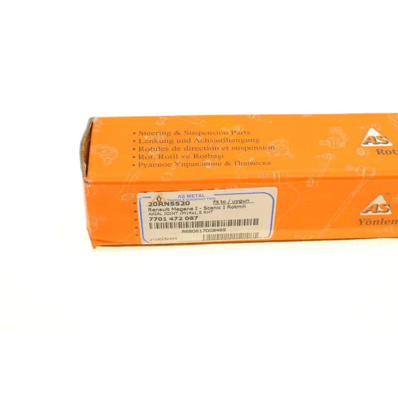 Тяга рульова ASMETAL 20RN5520 для Renault Megane I/Scenic I 1996-2003 (L=286.5mm)
