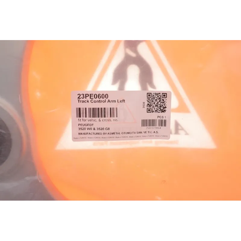Важіль підвіски поперечний нижній ASMETAL 23PE0600 для Peugeot 206 1998-2007 (передній міст)