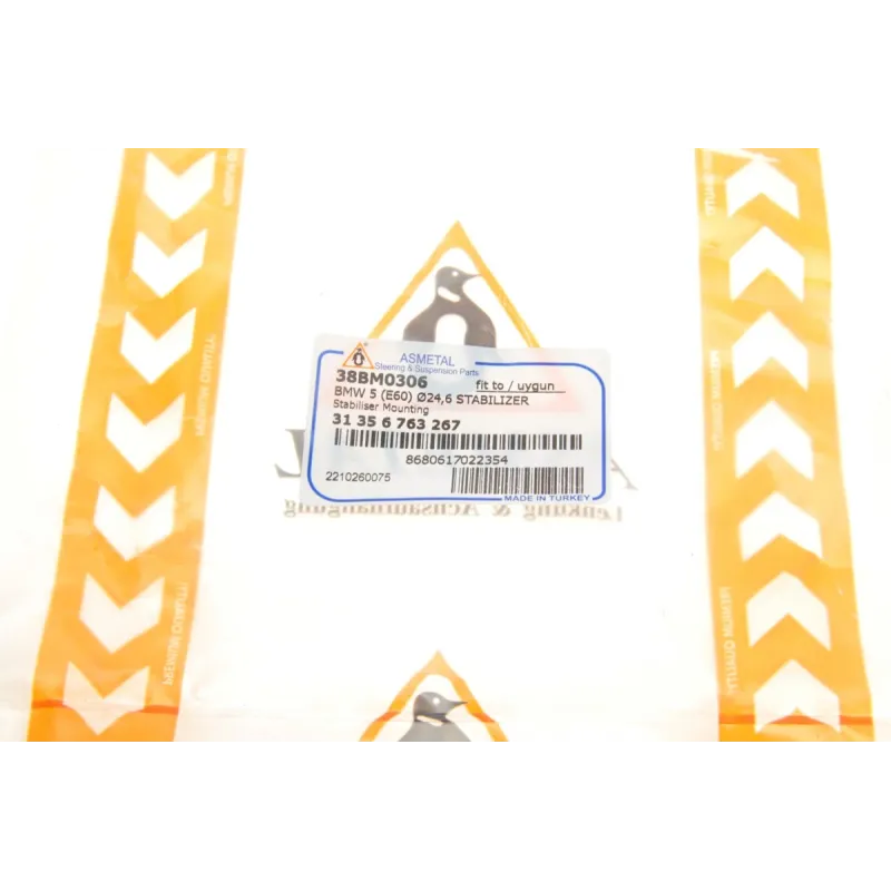 Втулка стабілізатора переднього ASMETAL 38BM0306 для BMW 5 E60/E61 2003-2010 (d=25mm)