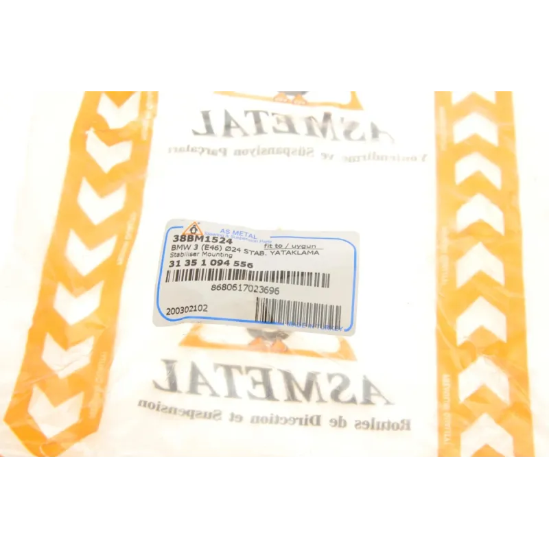 Втулка стабілізатора переднього ASMETAL 38BM1524 для BMW 3 (E46) 1998-2007 (d=24mm)
