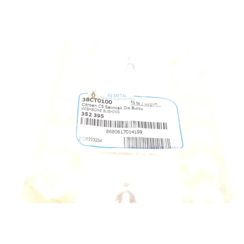 Сайлентблок важеля переднього/нижнього ASMETAL 38CT0100 для Citroen C5/C6 2005- (алюмінієвий підрамник)
