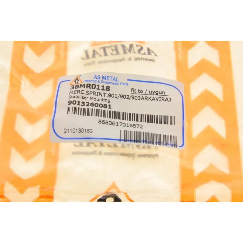 Втулка стабілізатора заднього ASMETAL 38MR0118 для Mercedes-Benz Sprinter 208-316 (d=21.6mm)