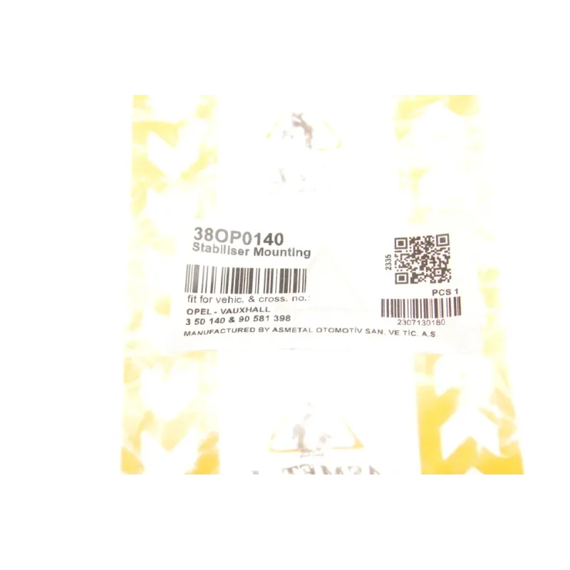 Втулка стабілізатора переднього ASMETAL 38OP0140 для Opel Zafira A (F75_) 1999-2005 (d=24mm)