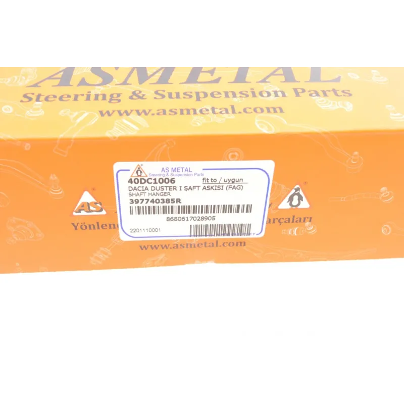 Підшипник підвісний ASMETAL 40DC1006 для Dacia Duster 1.5 dCi/1.6 16V 2010-