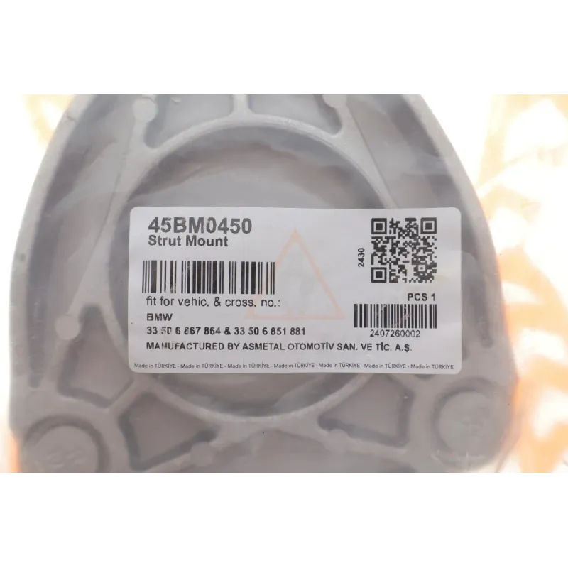 Подушка амортизатора задня ASMETAL 45BM0450 для BMW X5 F15/F85, X6 F16/F86