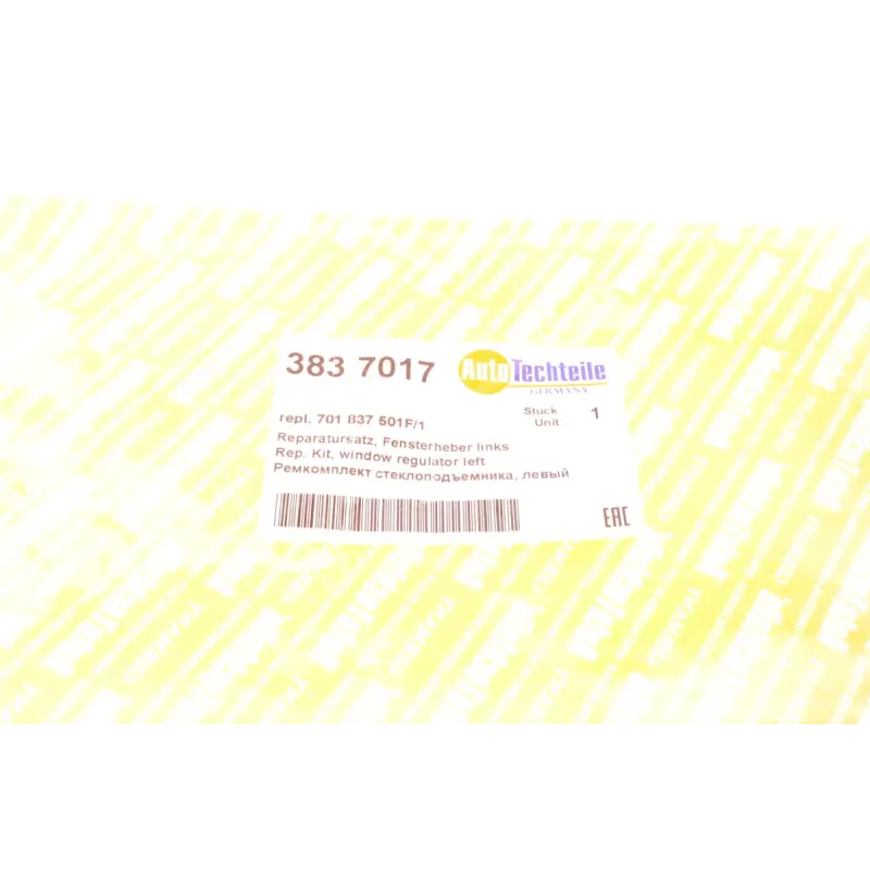 Ремкомплект склопідіймача AUTOTECHTEILE 383 7017 для Volkswagen T4 1990-2003 (лівий)