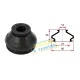 Пильник опори кульової/рульового наконечника BELGUM PARTS BG0100 (12х27x23 мм)