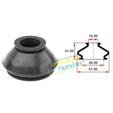 Пильник опори кульової рульового наконечника BELGUM PARTS BG0111 (28x15x21 мм)