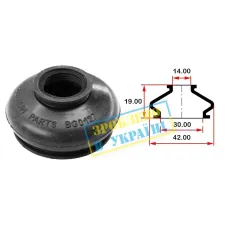 Пильник опори кульової рульового наконечника BELGUM PARTS BG0127 (30х14x19)