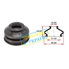 Купити Пильник опори кульової рульового наконечника BELGUM PARTS BG0145 (16х31x21) | KovelAutoHub