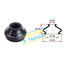 Купити Пильник опори кульової рульового наконечника BELGUM PARTS BG0152 (16x31x24 мм) | KovelAutoHub
