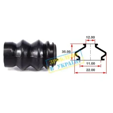 Пильник направляючої супорта BELGUM PARTS BG0166 для Mercedes-Benz Sprinter, Volkswagen Crafter 2006-