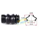 Пильник направляючої супорта BELGUM PARTS BG0166 для Mercedes-Benz Sprinter, Volkswagen Crafter 2006-
