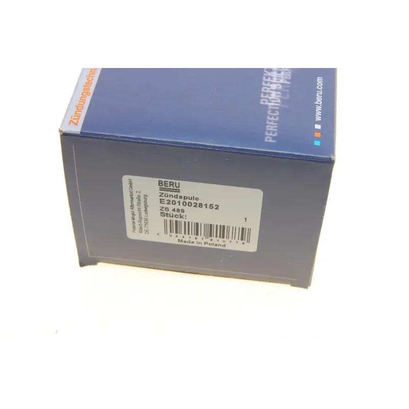 Котушка запалювання BERU ZS489 для Mazda 2 (DE) 1.3-1.5 2007-2015, Mazda 3 (BK/BL) 1.6 2003-2013