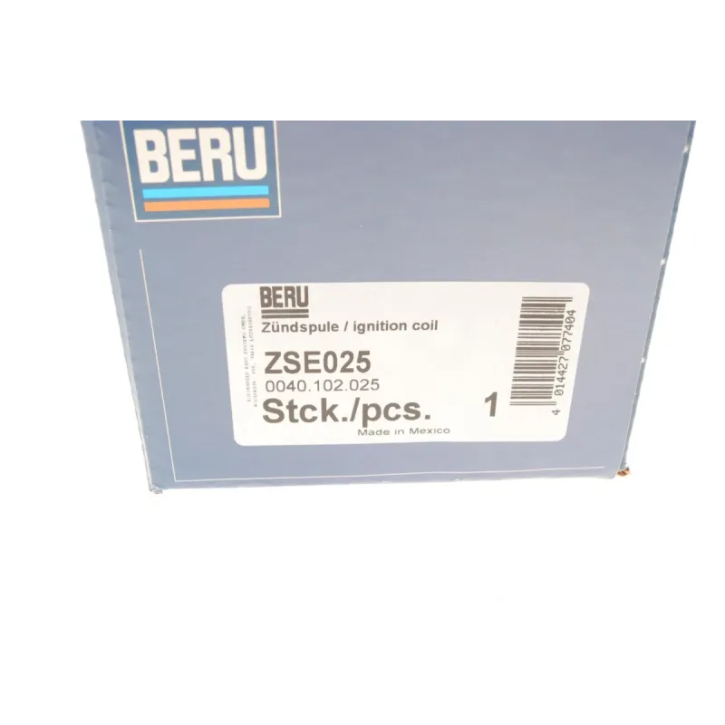Котушка запалювання BERU ZSE025 для Daewoo Lanos, Nubira, Leganza 1.4-2.0i 1997-