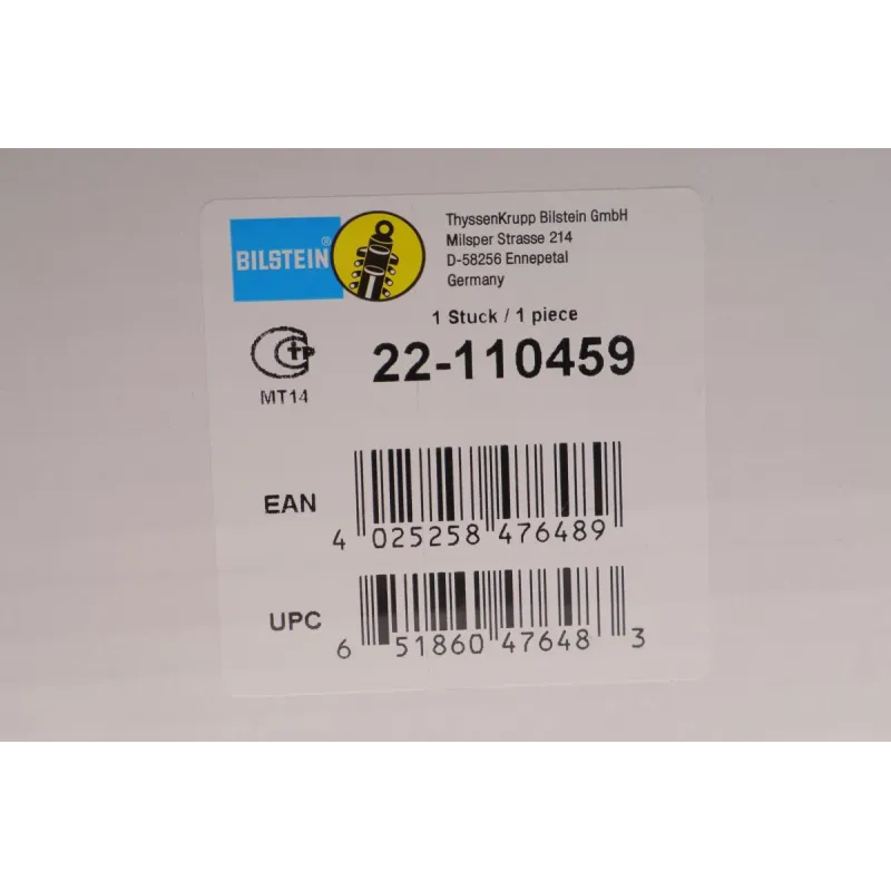 Амортизатор передній BILSTEIN 22-110459 для Opel Combo, Corsa C, Meriva