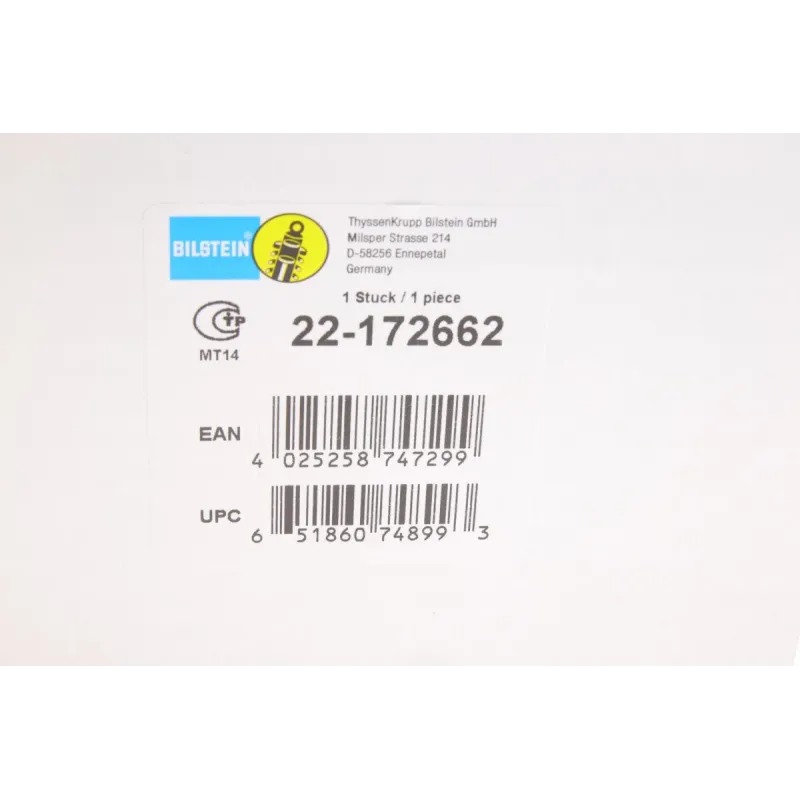 Амортизатор передній лівий BILSTEIN 22-172662 для Mitsubishi Outlander II CW_W 2006-2012
