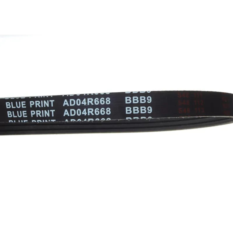 Ремінь генератора BLUE PRINT AD04R668 для Fiat Doblo 1.4i 2001-, Chevrolet Aveo 1.2 2004-2008, Matiz 0.8-1.0 2005-, Spark 0.8 2005- (4 ребра, 668 мм)