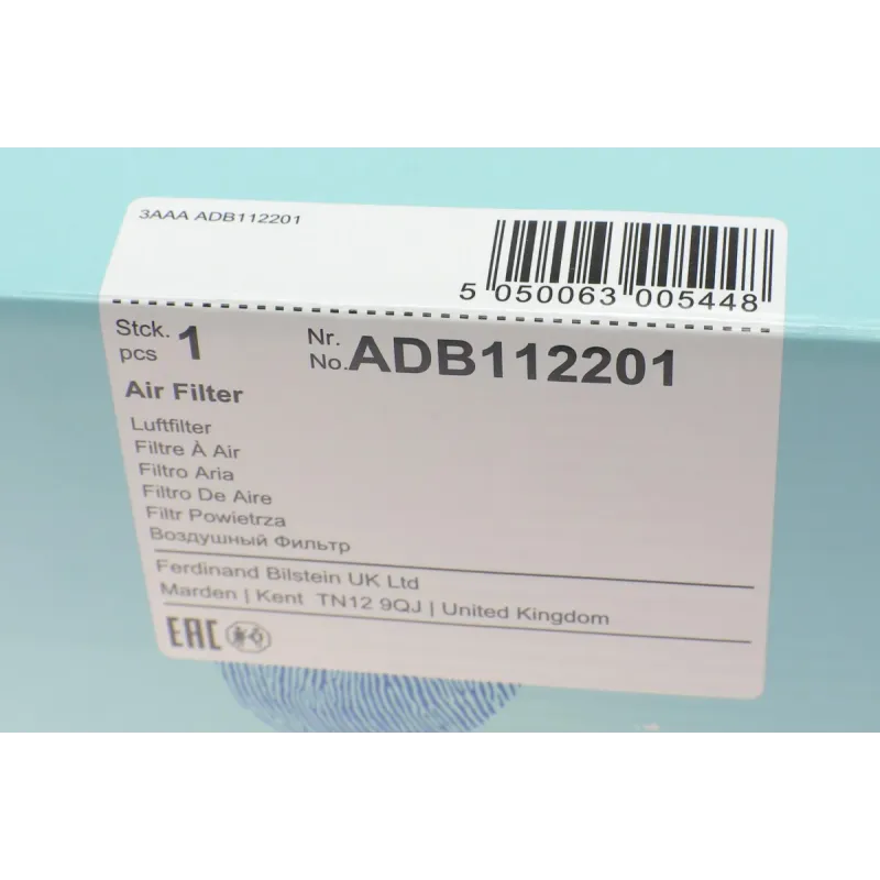 Фільтр повітряний BLUE PRINT ADB112201 для BMW 3 (E46, E90), 5 (E39, E60), 7 (E38, E65), X5 (E53, E70) 3.0d, 498x150x94 мм
