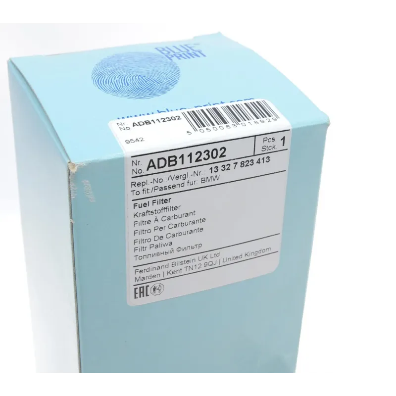 Фільтр паливний BLUE PRINT ADB112302 для BMW 3 (E90) 2005-2011, X1 (E84) 2009-2015, X3 (F25) 2010-2017, 55x263 мм