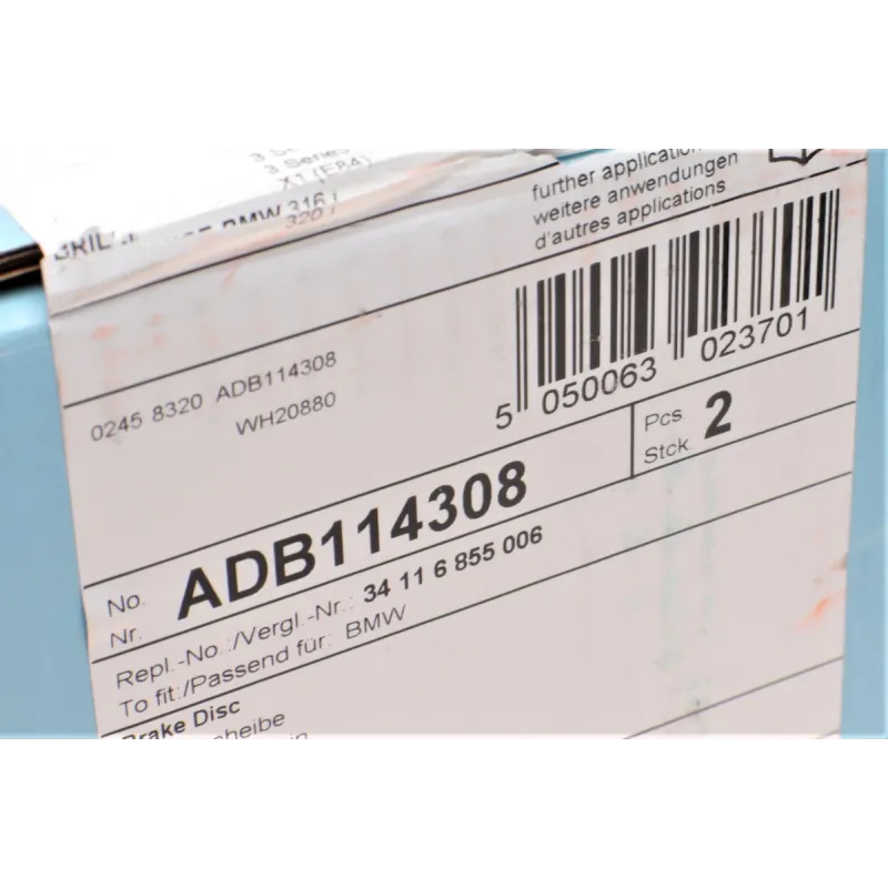 Диск гальмівний (передній) BMW 3 (E90/E91) 04-12/3 (F30) 11- (312x24)