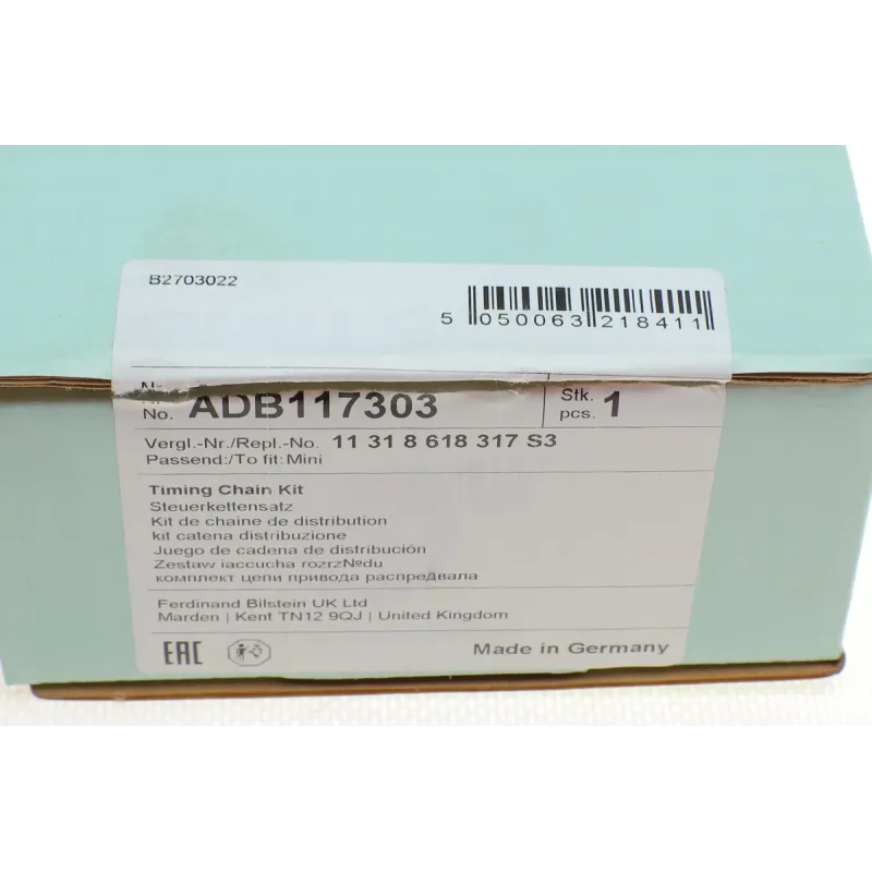Комплект ланцюга ГРМ BLUE PRINT ADB117303 для Mini Cooper S R56/R55/R57/R58/R59 1.6 2006-