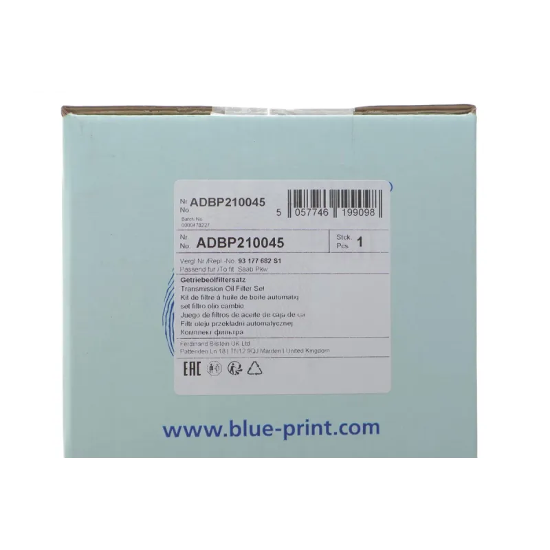 Фільтр АКПП BLUE PRINT ADBP210045 для Opel Vectra C, Volvo S60, XC90 (з прокладкою)