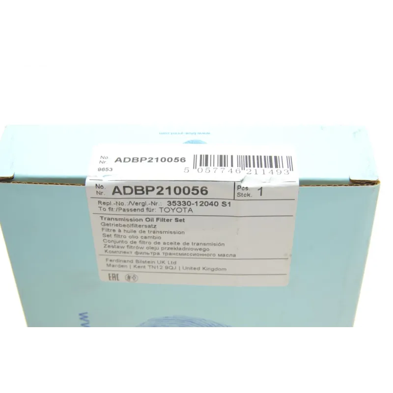 Фільтр АКПП BLUE PRINT ADBP210056 для Toyota Corolla, Avensis 1.6-2.0 2000-2007, 202x126x27 мм
