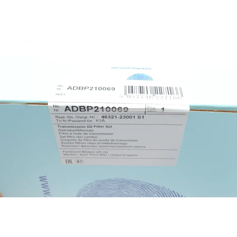 Фільтр АКПП BLUE PRINT ADBP210069 для Hyundai Accent, Elantra, Kia Ceed, Picanto 1.1-2.0 2004- (з прокладкою)