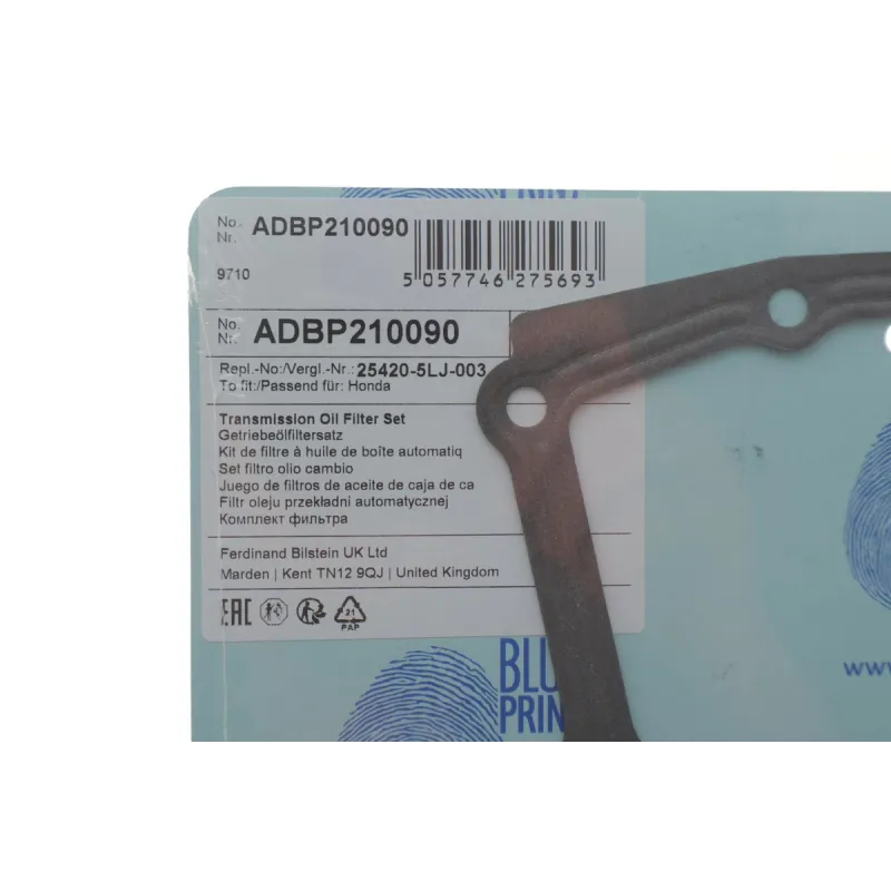 Фільтр АКПП BLUE PRINT ADBP210090 для Honda Accord, Civic, CR-V (з прокладкою)