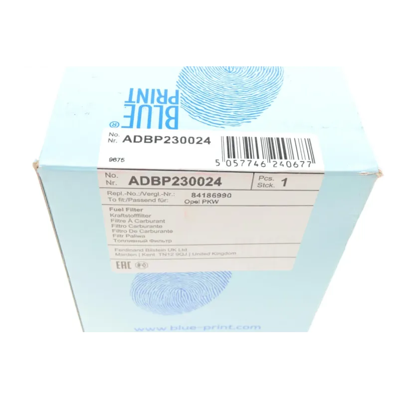 Фільтр паливний BLUE PRINT ADBP230024 для Opel Insignia B 1.6-2.0 CDTi 2017-, 94x17x115 мм