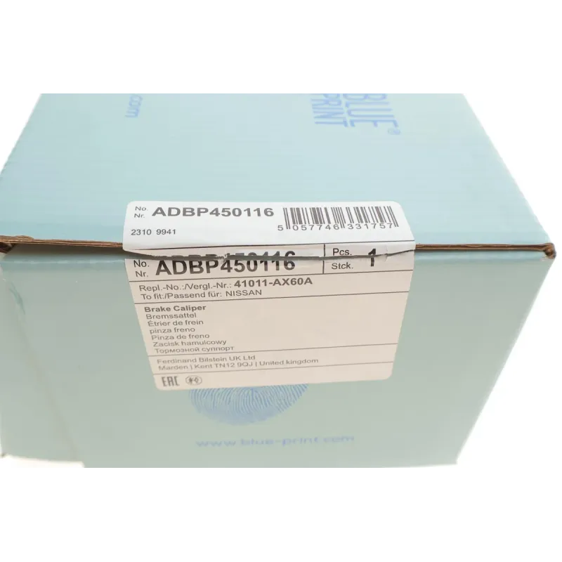 Супорт гальмівний передній лівий BLUE PRINT ADBP450116 для Nissan Micra K12, Note E11
