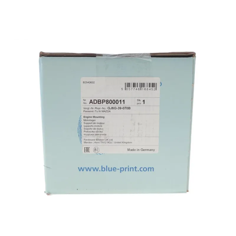 Подушка двигуна ліва BLUE PRINT ADBP800011 для Mazda 6 GG 2002-2007
