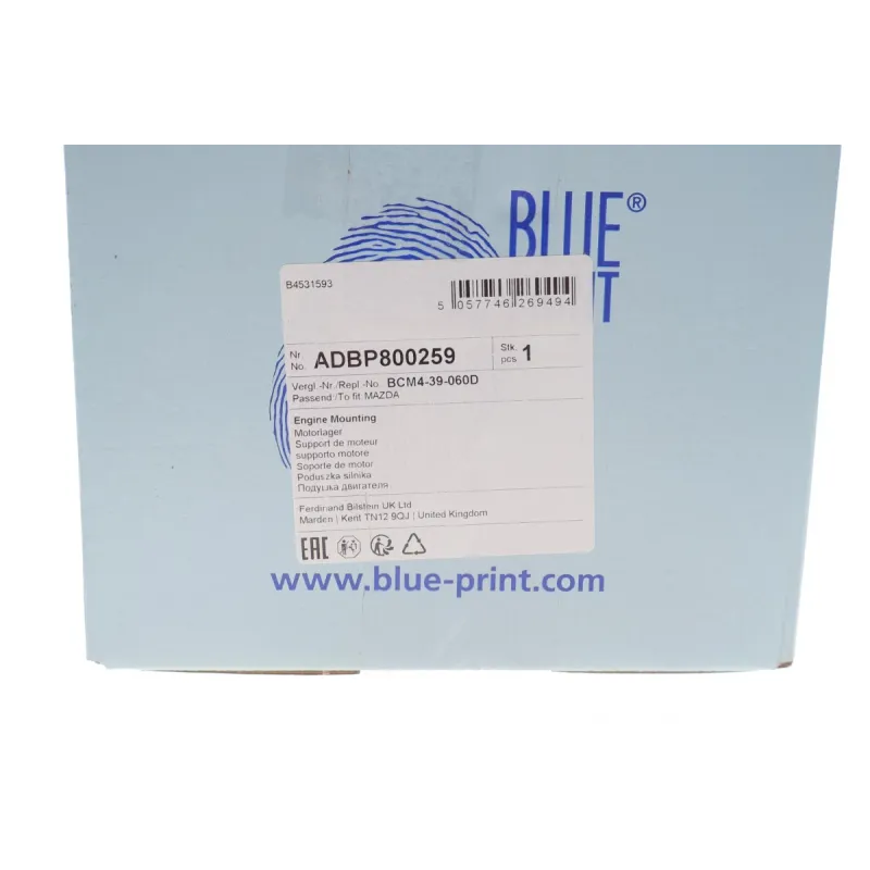 Подушка двигуна права BLUE PRINT ADBP800259 для Ford Focus, Volvo C30, Mazda 3 BK