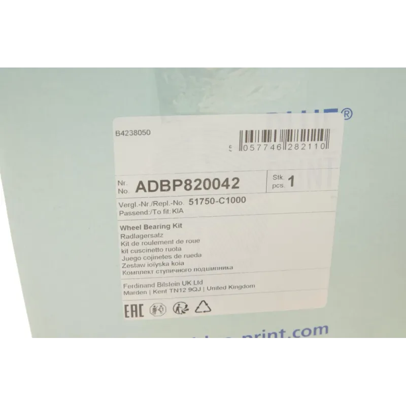 Підшипник маточини передній BLUE PRINT ADBP820042 для Hyundai Tucson/Kia Sportage 2015-, 35x92x53 мм