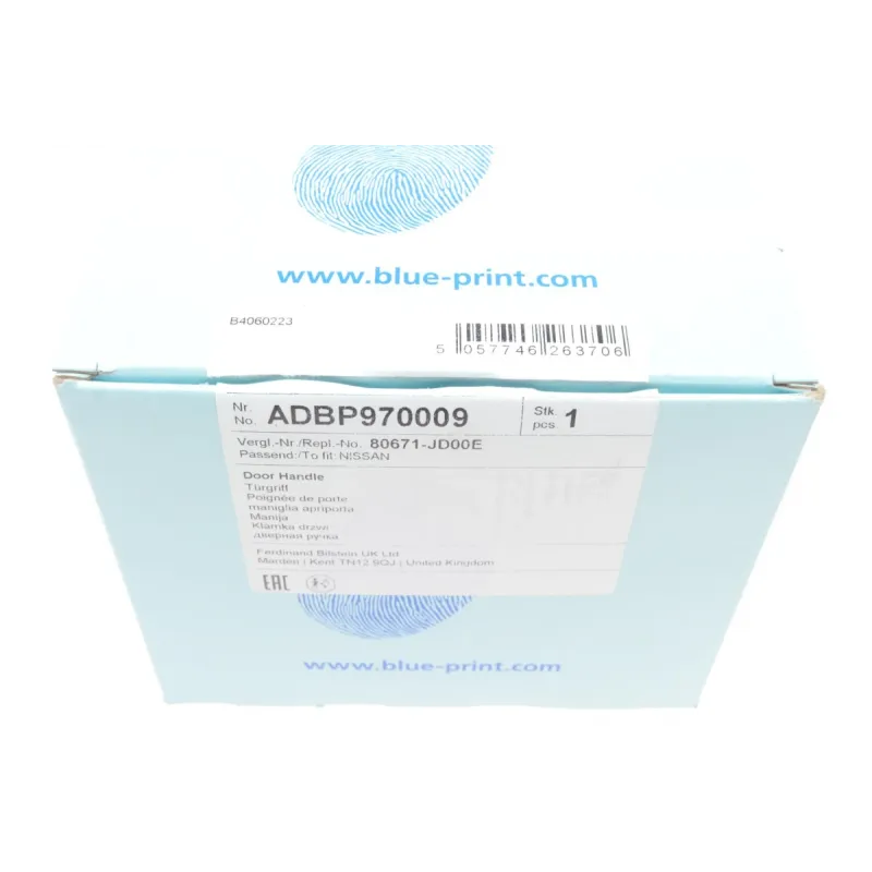 Ручка дверей задня ліва BLUE PRINT ADBP970009 для Nissan Qashqai J10 2007-2013
