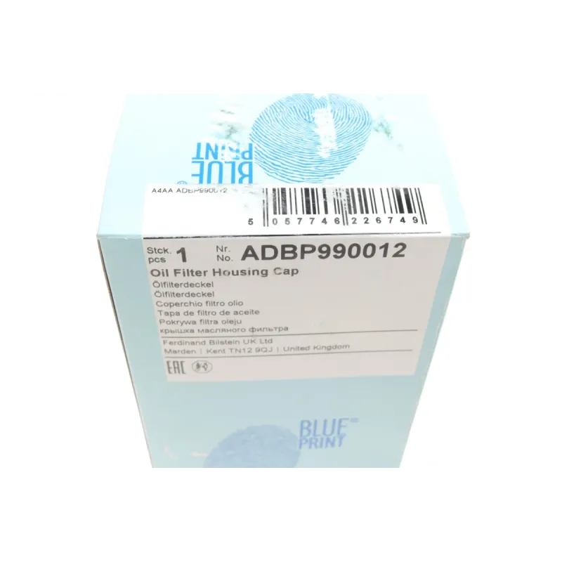 Кришка фільтра масляного BLUE PRINT ADBP990012 для Volkswagen T5, Caddy III 1.6-2.0TDI 2009-, діаметр 88 мм