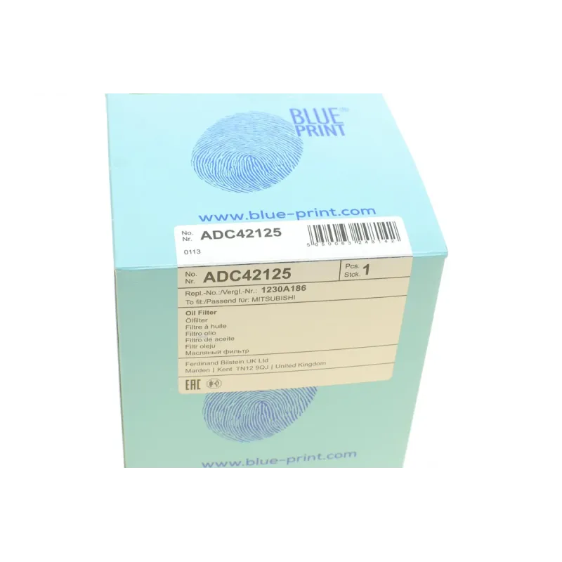 Фільтр масляний BLUE PRINT ADC42125 для Mitsubishi L200, Pajero 2.5TD/DiD 2004-, 102x127 мм