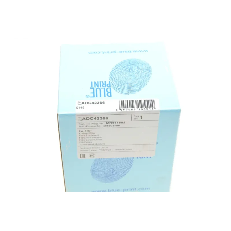 Фільтр паливний BLUE PRINT ADC42366 для Mitsubishi Space Star 1.3/1.8 1998-2004, у паливному баці, 109 мм